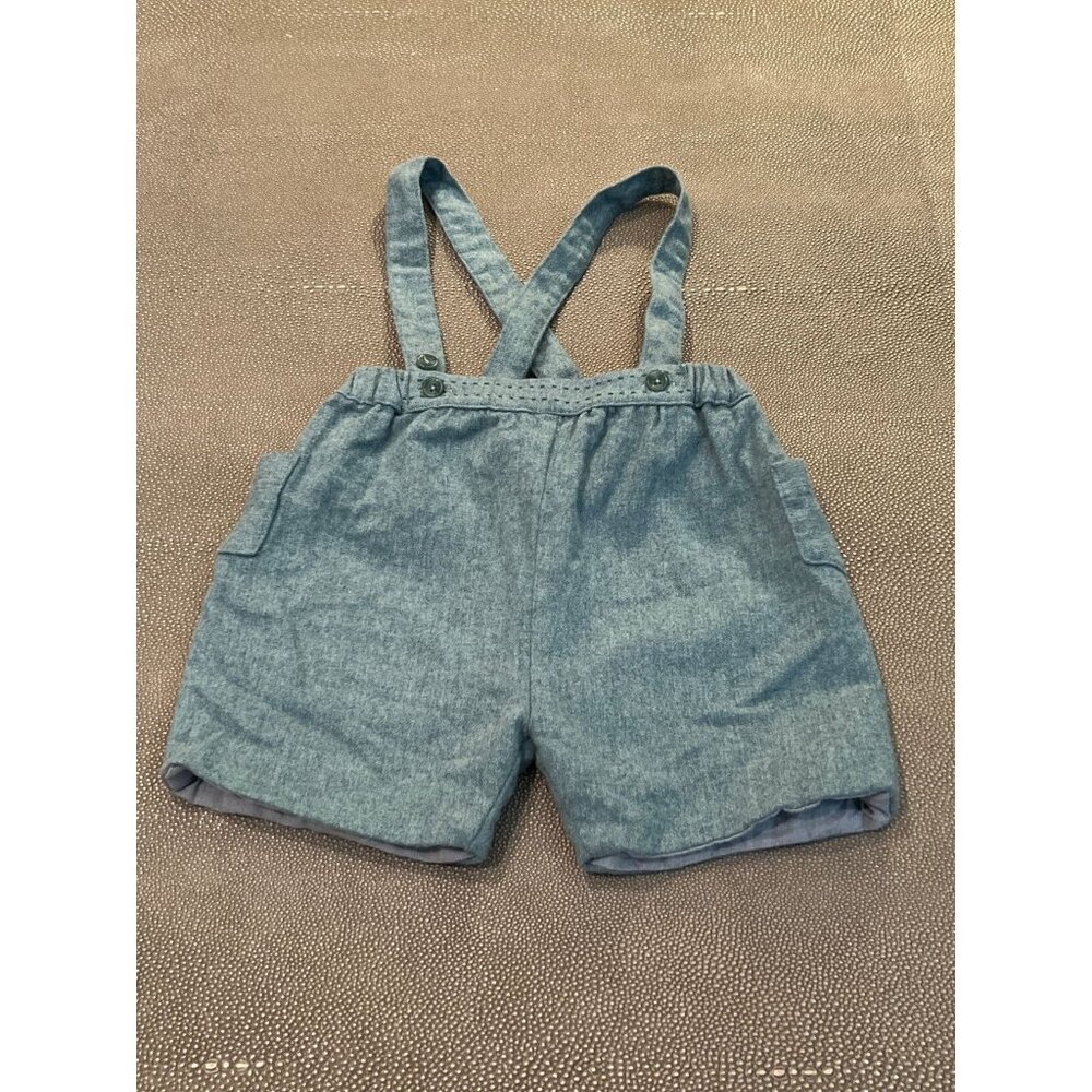 Marie Chantal Lined Overall Shorts. Impeccable Detail. 24M EUC